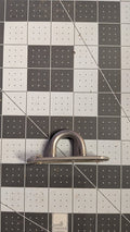 C. Sherman Johnson stainless pad eye side view on 1-inch grid