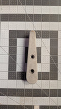 Beneteau cast aluminum fairlead top view on 1-inch grid