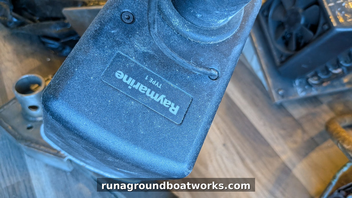 Raymarine Type 1 linear drive housing label