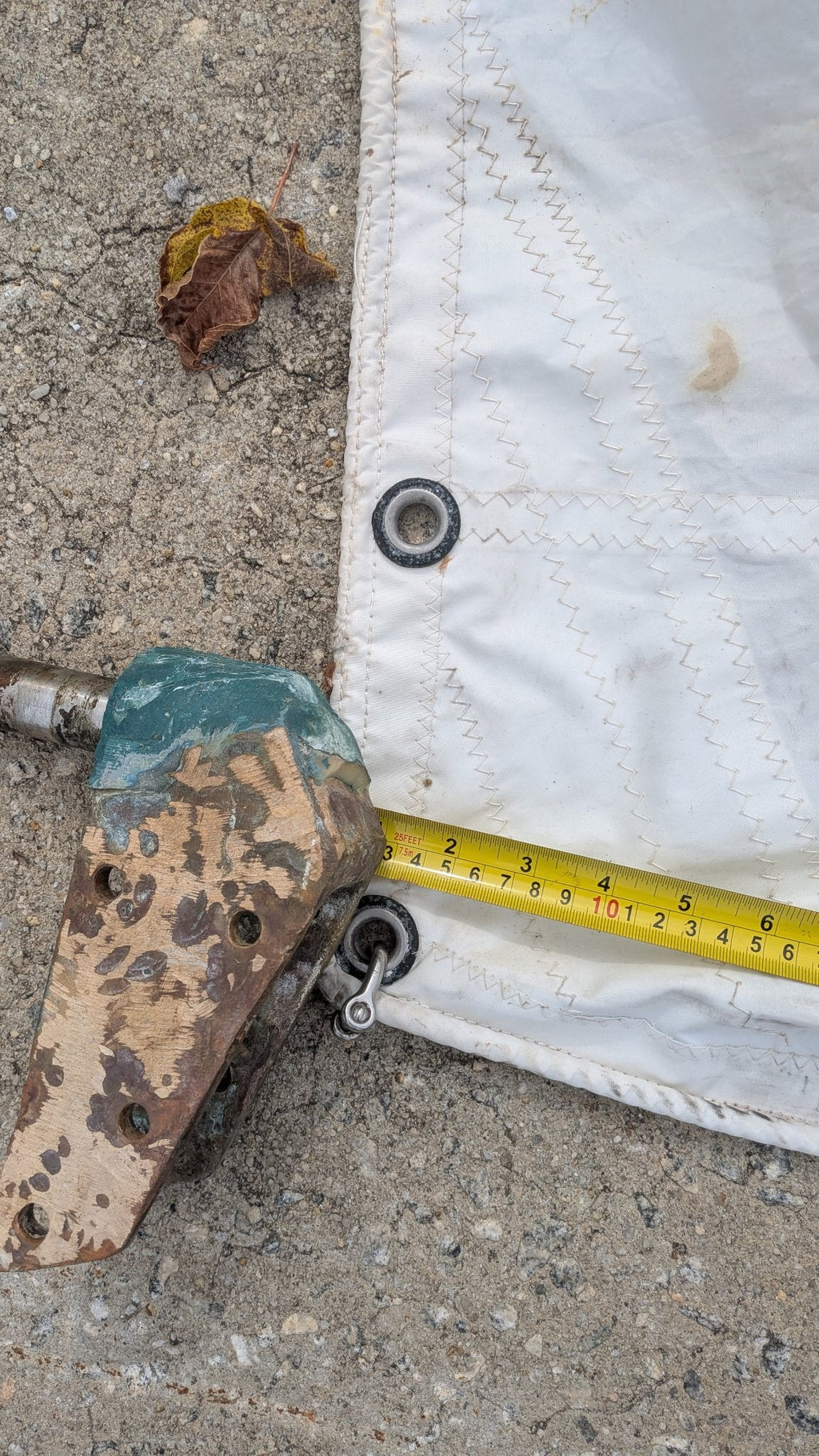 Tack hardware closeup