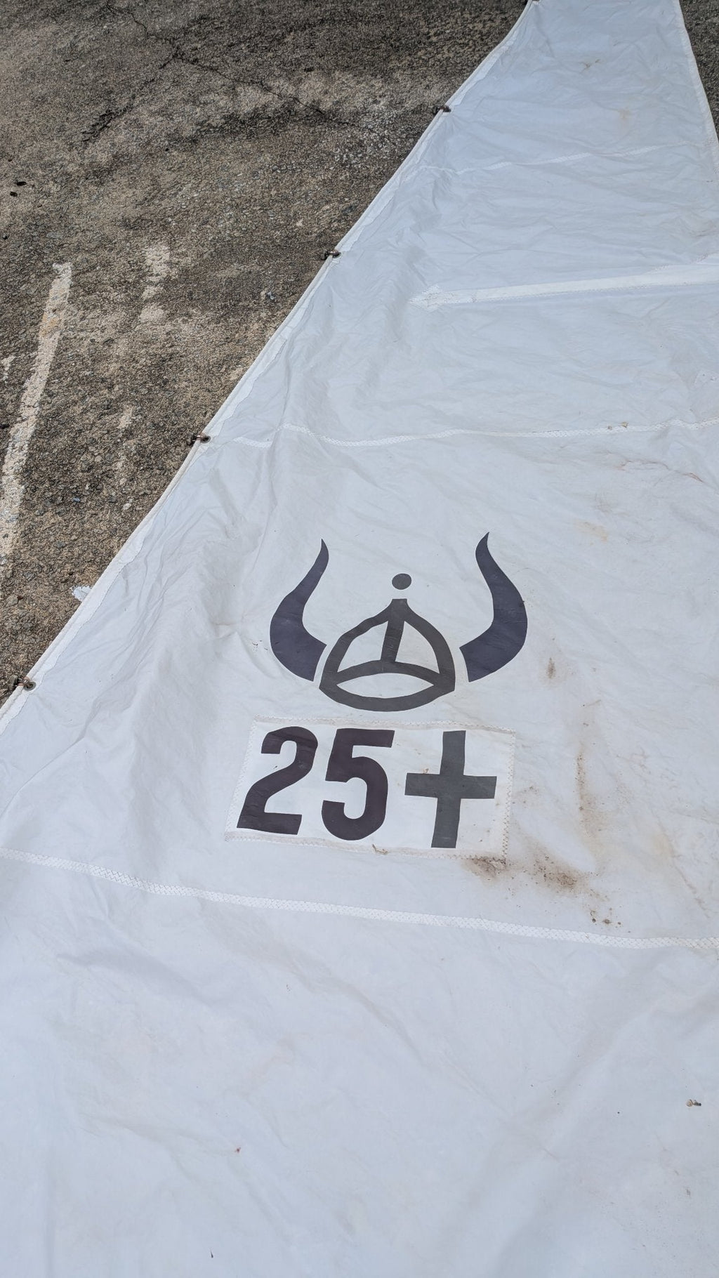 Class insignia 25+ on the sail