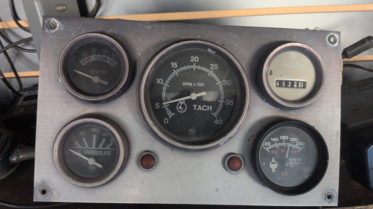 diesel engine instrument gauge panel,