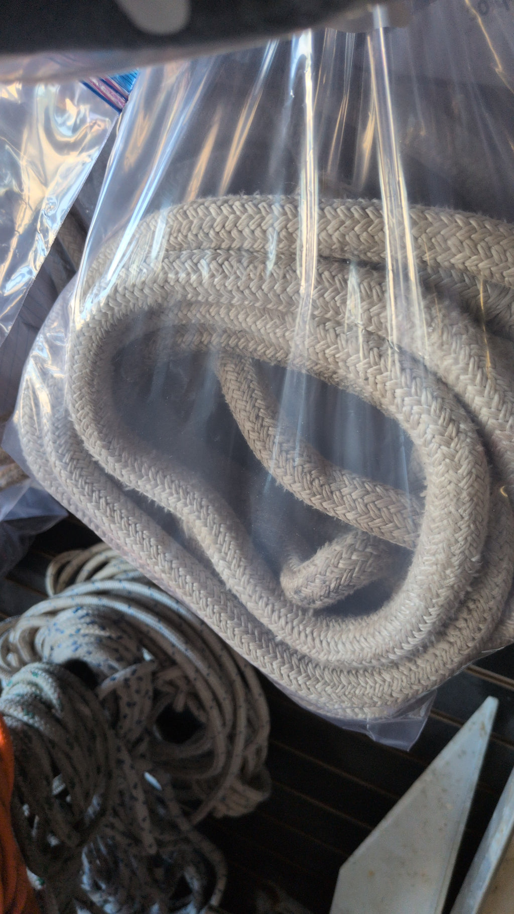 20 ft 3/4 in dock line with spliced eye
