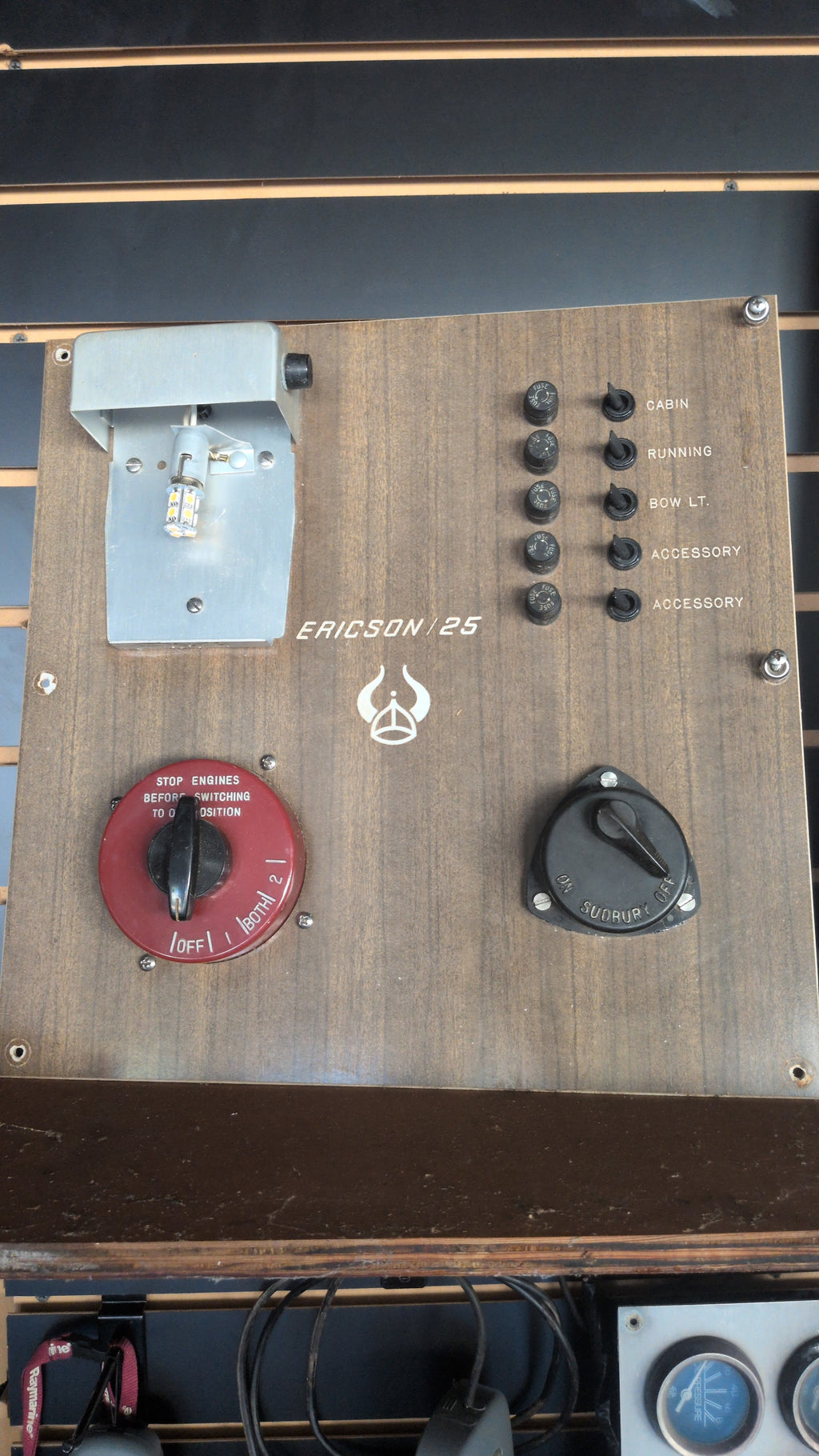 Electrical panel from Ericson 25 plus